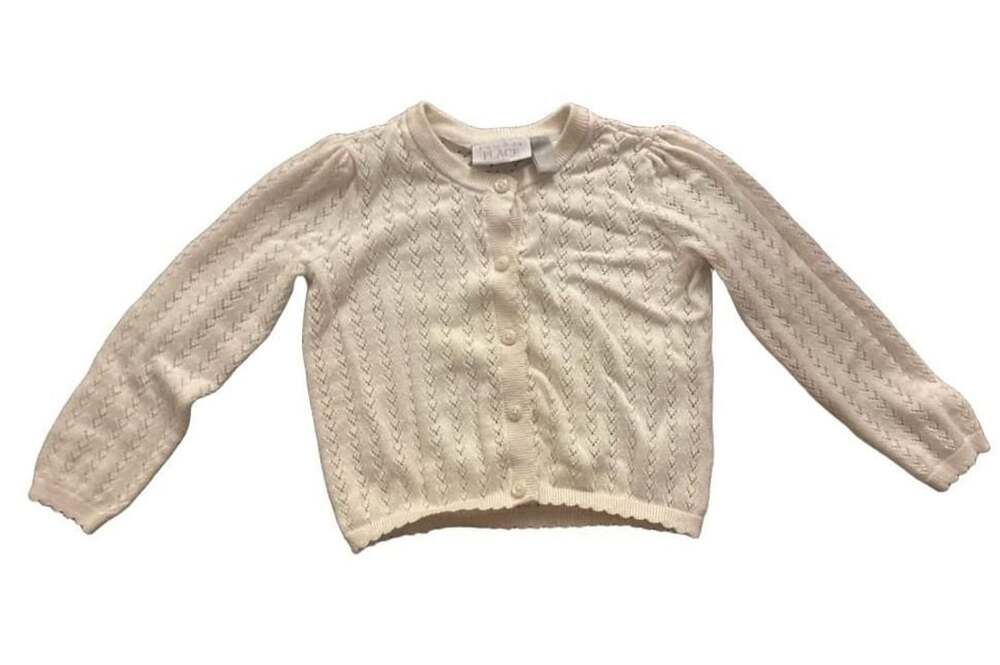 The Children's Place White Cardigan Sweater